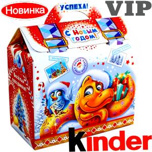 Сладкий подарок на Новый Год в жестяной упаковке весом 1200 грамм по цене 1762 руб в Пензе