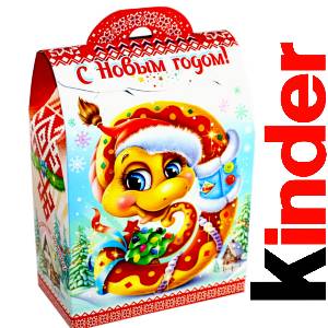 Детский подарок на Новый Год в жестяной упаковке весом 430 грамм по цене 1657 руб в Пензе