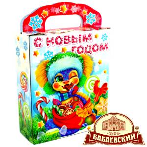 Детский подарок на Новый Год в мешочке весом 800 грамм по цене 1261 руб в Пензе