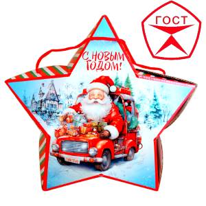 Детский подарок на Новый Год в жестяной упаковке весом 950 грамм по цене 1182 руб в Пензе